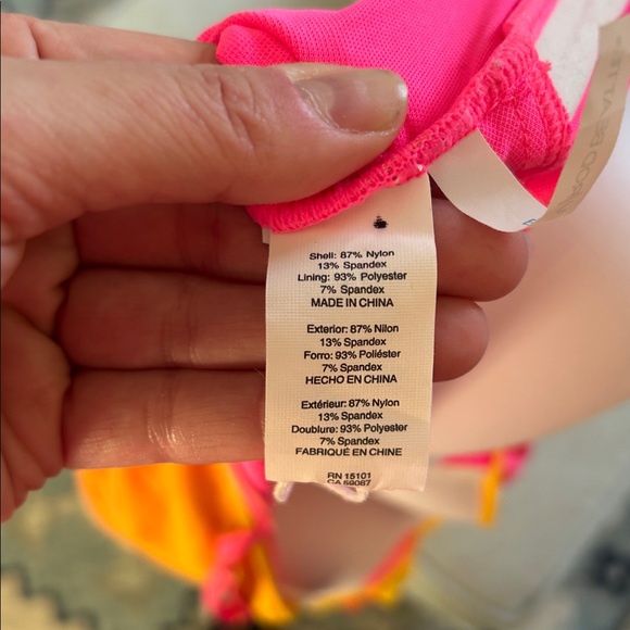 NWT Bleu Rod Beattie Beat the Heat bright ombré shirred Mio 1 piece swimsuit, 12 - Picture 10 of 11